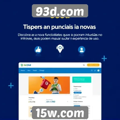 Novas funcionalidades introduzidas no site 93d.com